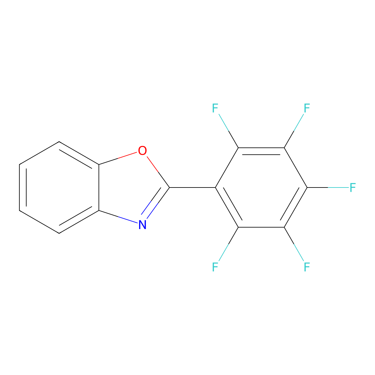 2-(Perfluorophenyl)benzo[d]oxazole molecular structure, CAS 160413-75-2
