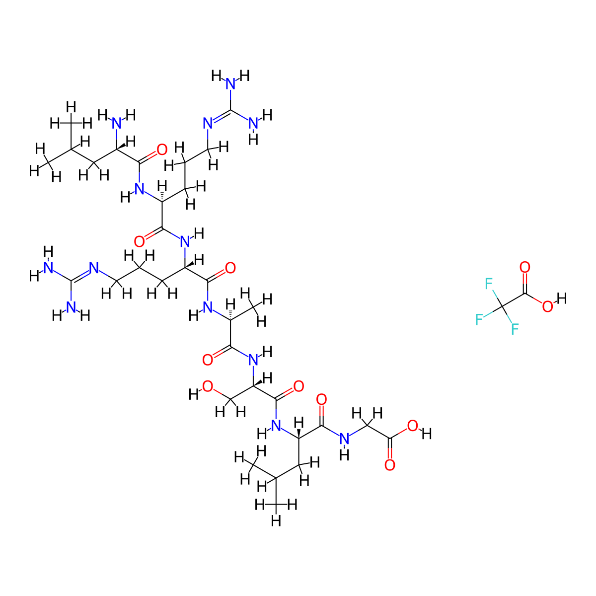 Kemptide TFA molecular structure, CAS 160414-77-7