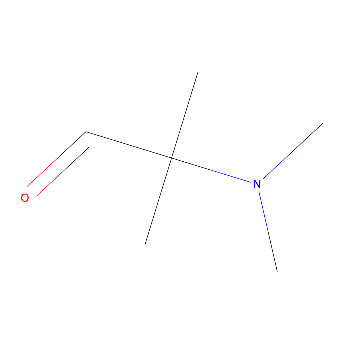 2-(Dimethylamino)-2-methylpropanal molecular structure, CAS 16042-92-5