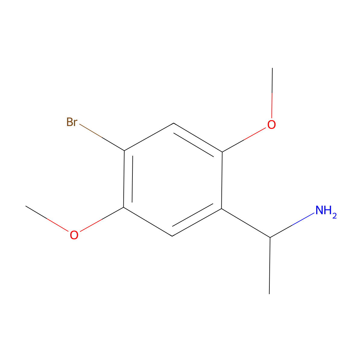 (S)-1-(4-Bromo-2,5-dimethoxyphenyl)ethanamine molecular structure, CAS 1604274-54-5