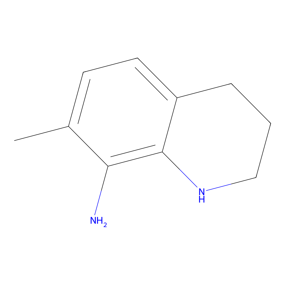7-Methyl-1,2,3,4-tetrahydroquinolin-8-amine molecular structure, CAS 160431-49-2