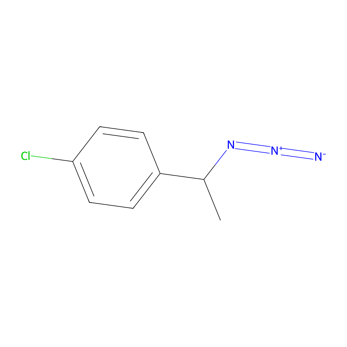 1-[(1R)-1-azidoethyl]-4-chlorobenzene molecular structure, CAS 1604311-72-9