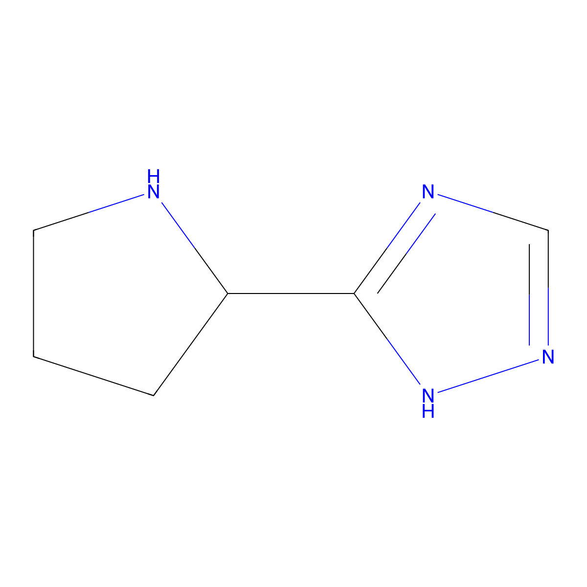 (R)-5-(Pyrrolidin-2-yl)-1H-1,2,4-triazole molecular structure, CAS 1604327-67-4