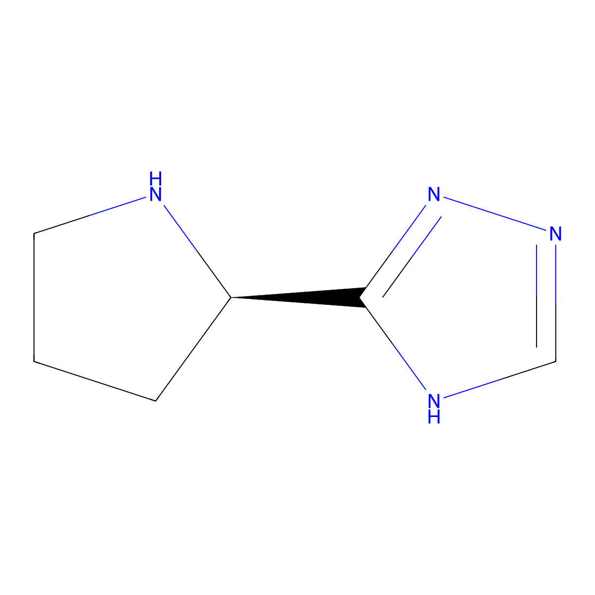 (R)-5-(Pyrrolidin-2-yl)-1H-1,2,4-triazole molecular structure, CAS 1604327-67-4