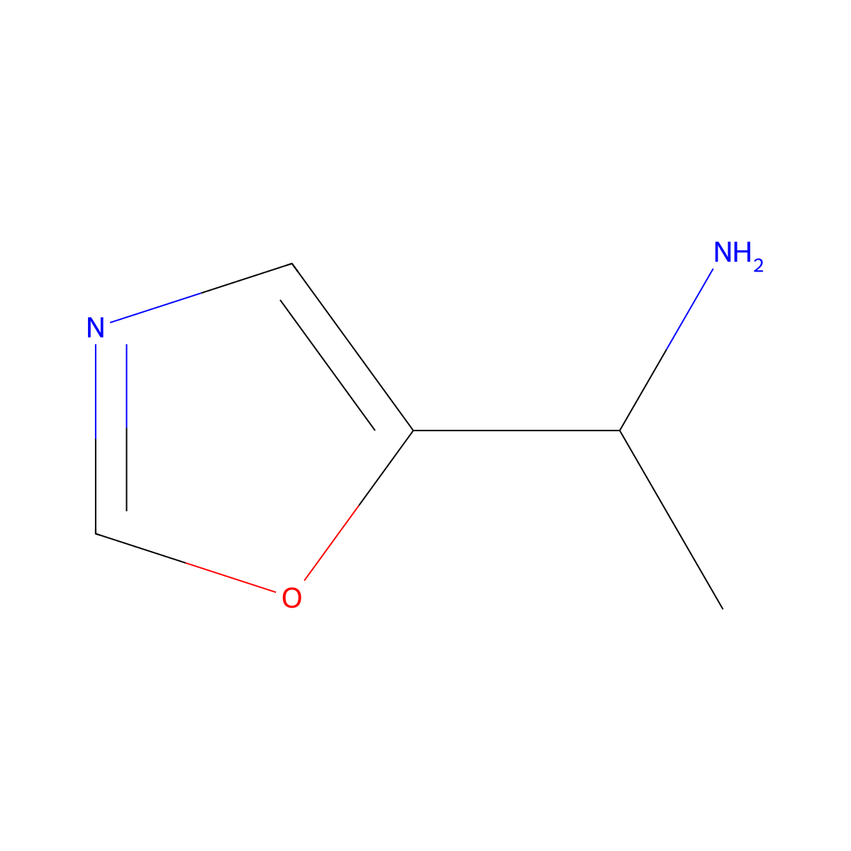(R)-1-(Oxazol-5-yl)ethanamine molecular structure, CAS 1604364-49-9