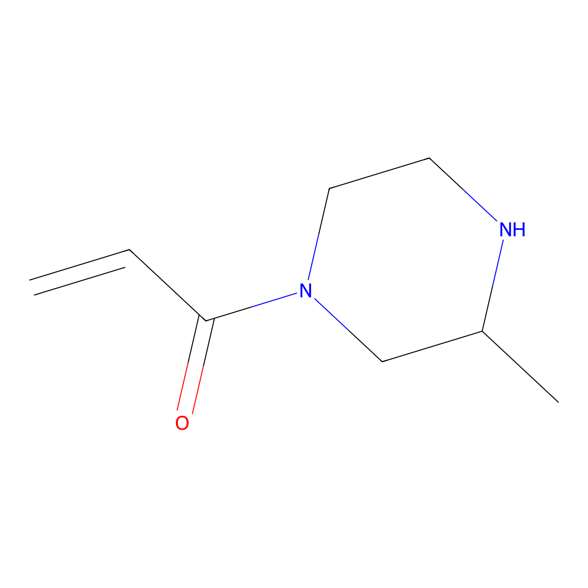 (S)-1-(3-Methylpiperazin-1-yl)prop-2-en-1-one molecular structure, CAS 1604376-50-2