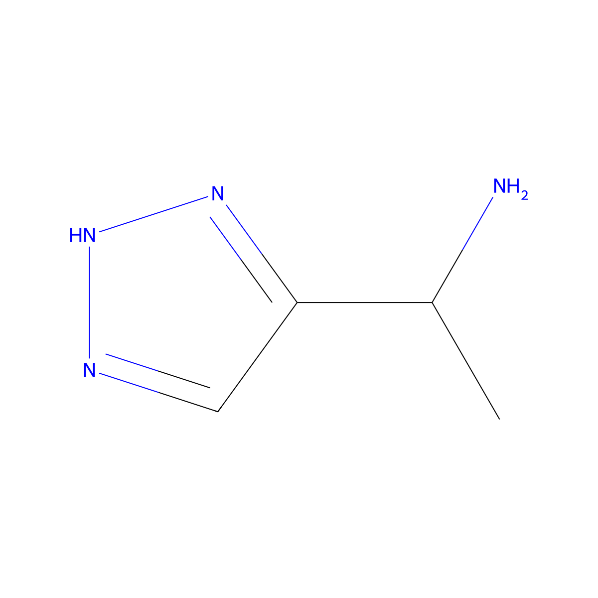 (1S)-1-(1H-1,2,3-triazol-5-yl)ethan-1-amine molecular structure, CAS 1604385-16-1