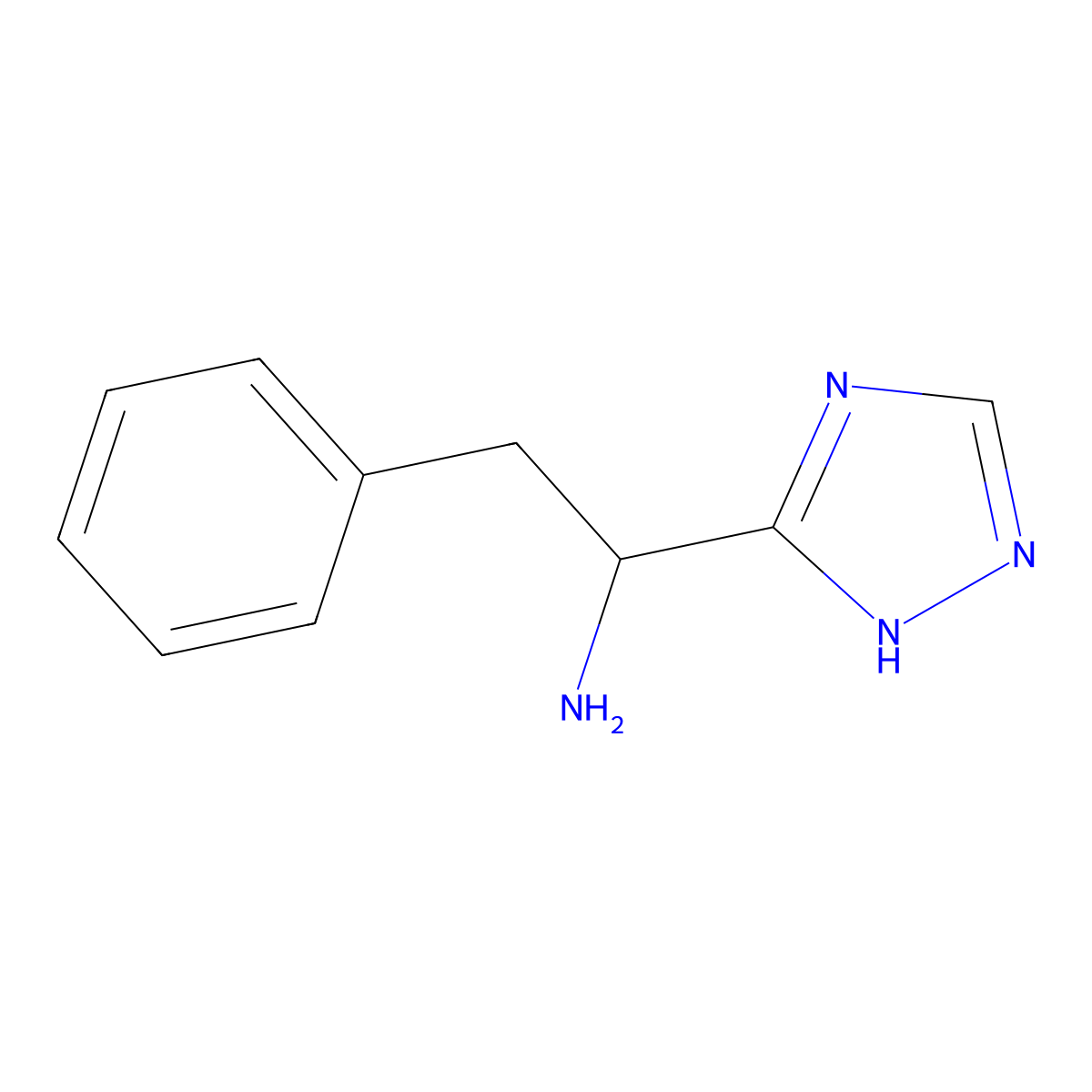 (1r)-2-Phenyl-1-(1h-1,2,4-triazol-3-yl)ethan-1-amine molecular structure, CAS 1604413-07-1