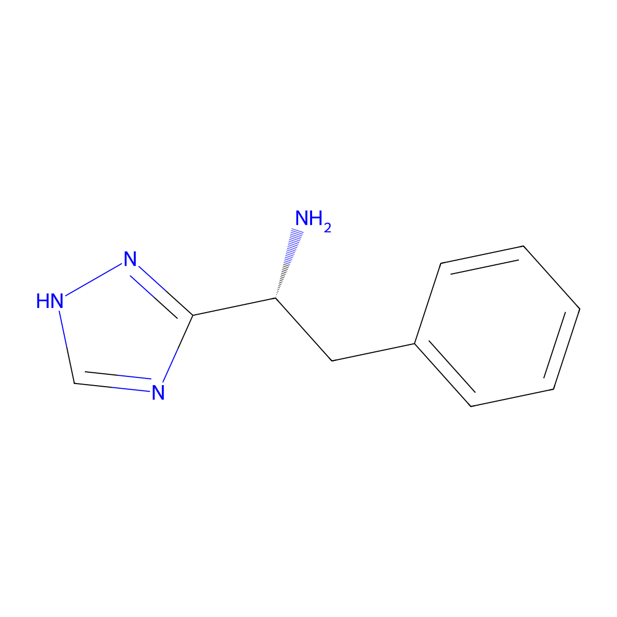 (1r)-2-Phenyl-1-(1h-1,2,4-triazol-3-yl)ethan-1-amine molecular structure, CAS 1604413-07-1