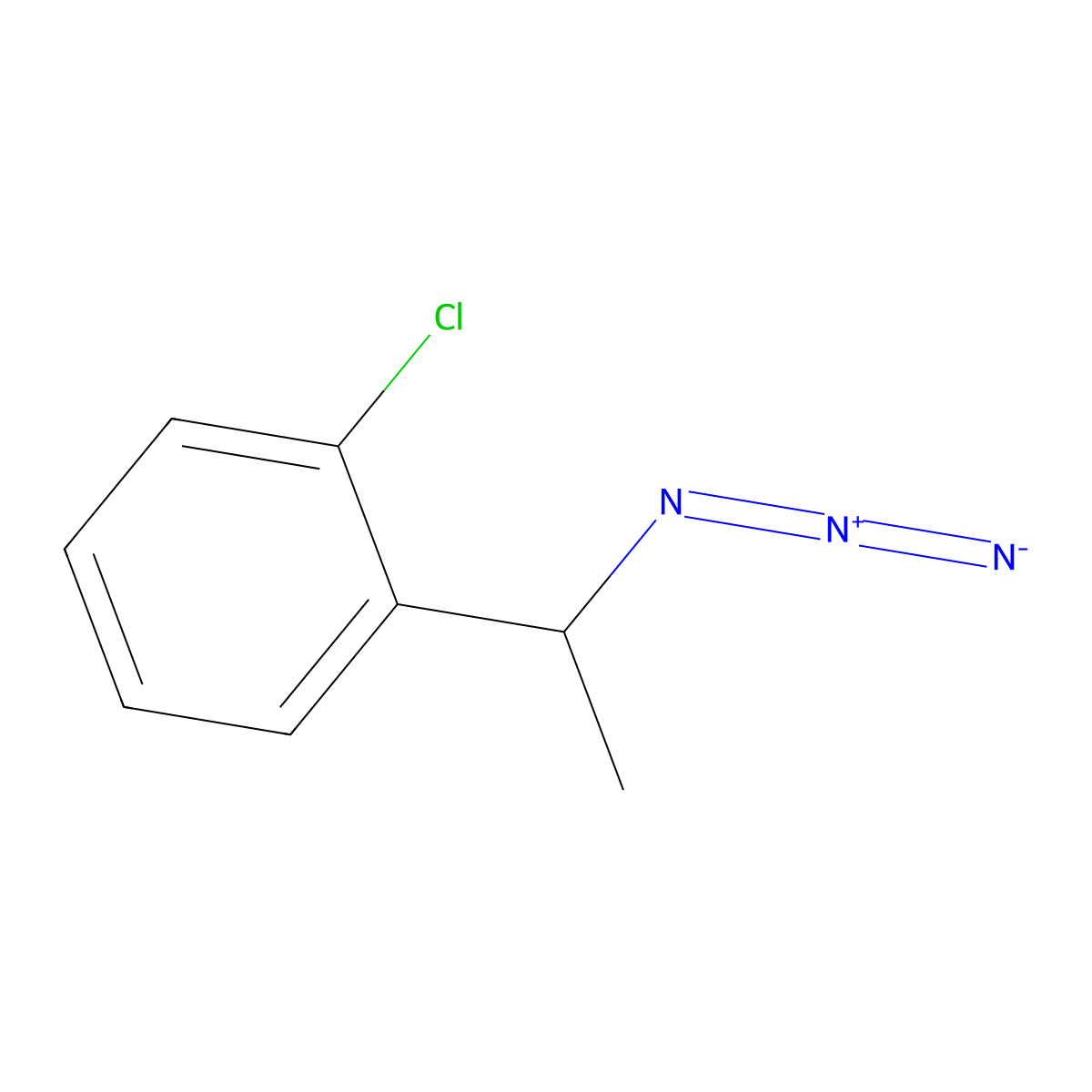 1-[(1R)-1-azidoethyl]-2-chlorobenzene molecular structure, CAS 1604423-75-7