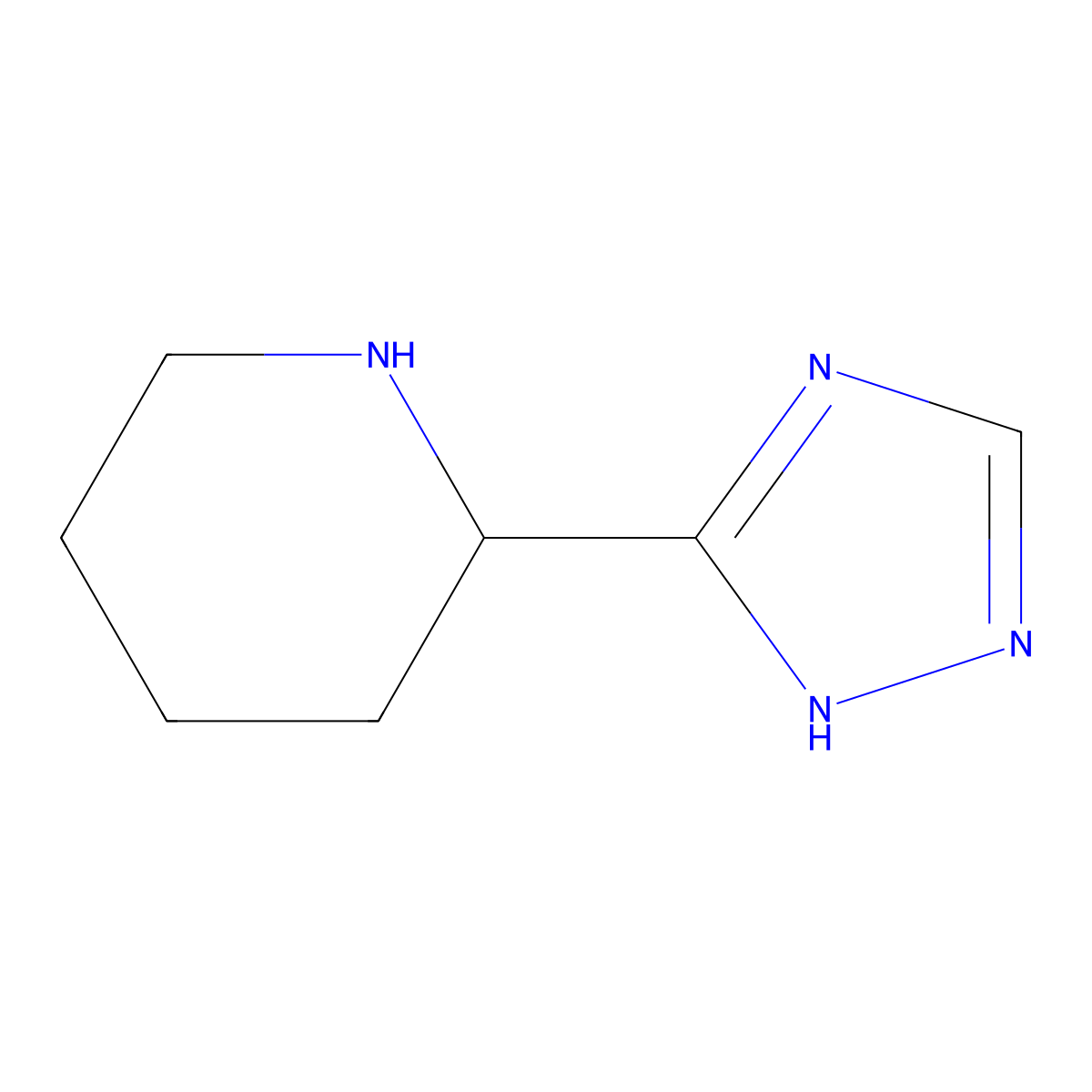 (R)-2-(1H-1,2,4-Triazol-5-yl)piperidine molecular structure, CAS 1604436-77-2