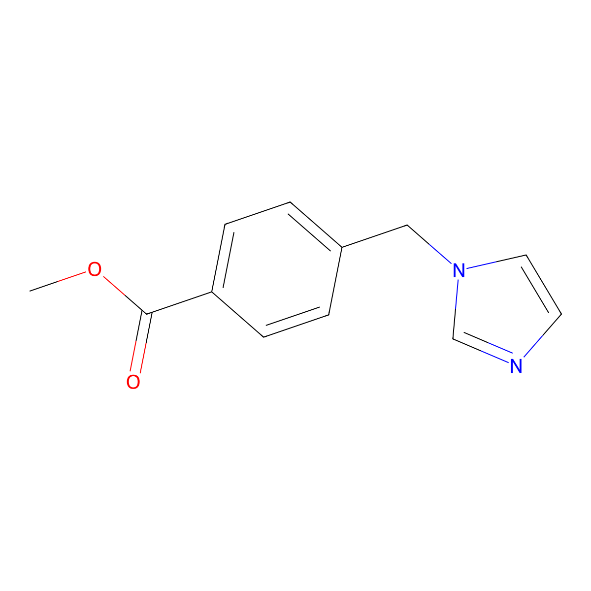 Methyl 4-(1H-imidazol-1-ylmethyl)benzoate molecular structure, CAS 160446-18-4