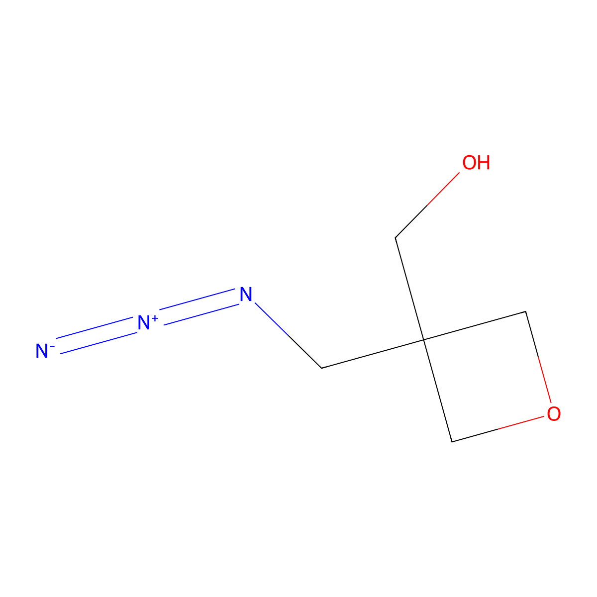 [3-(Azidomethyl)oxetan-3-yl]methanol molecular structure, CAS 160446-27-5