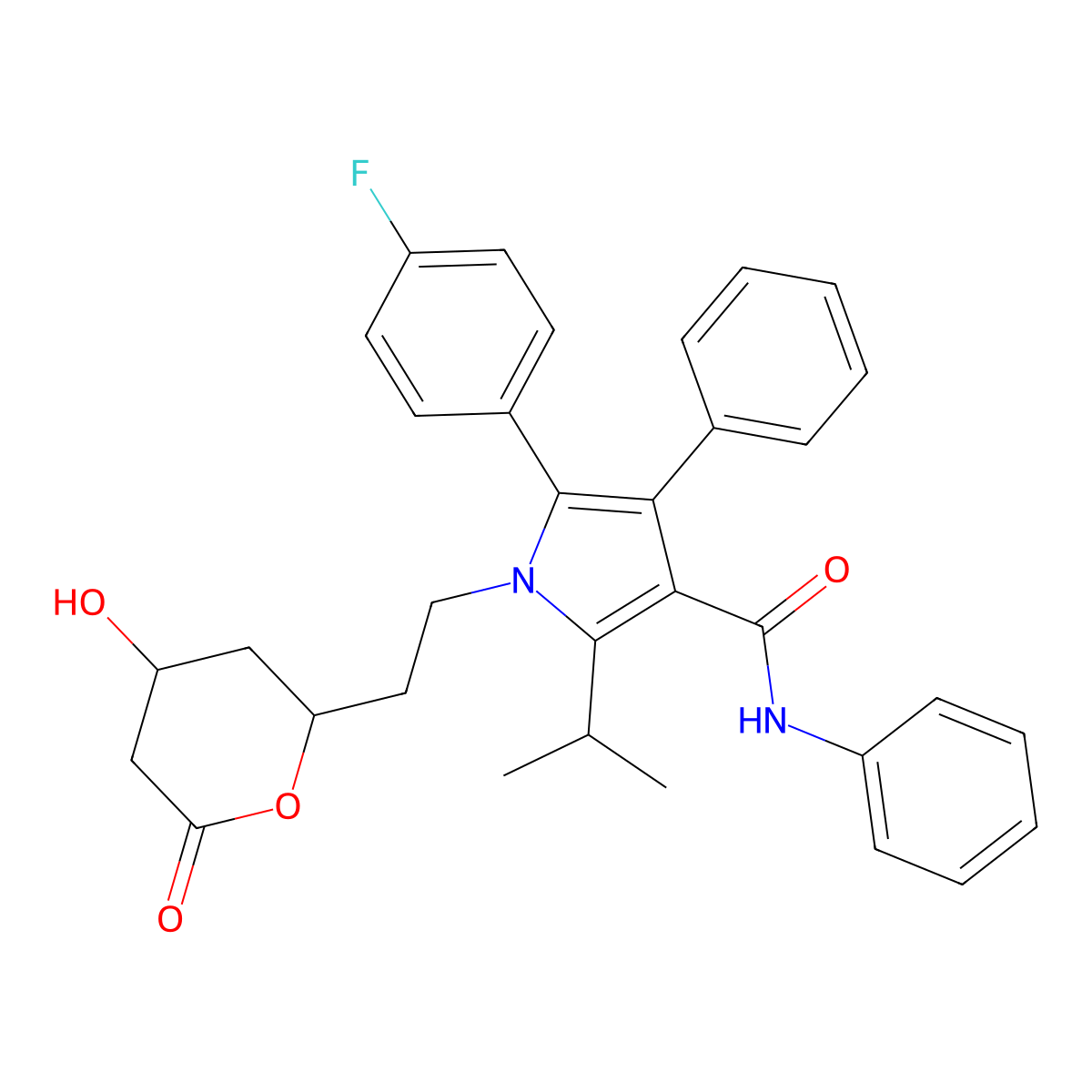 Atorvastatin IMpurity H molecular structure, CAS 160449-60-5