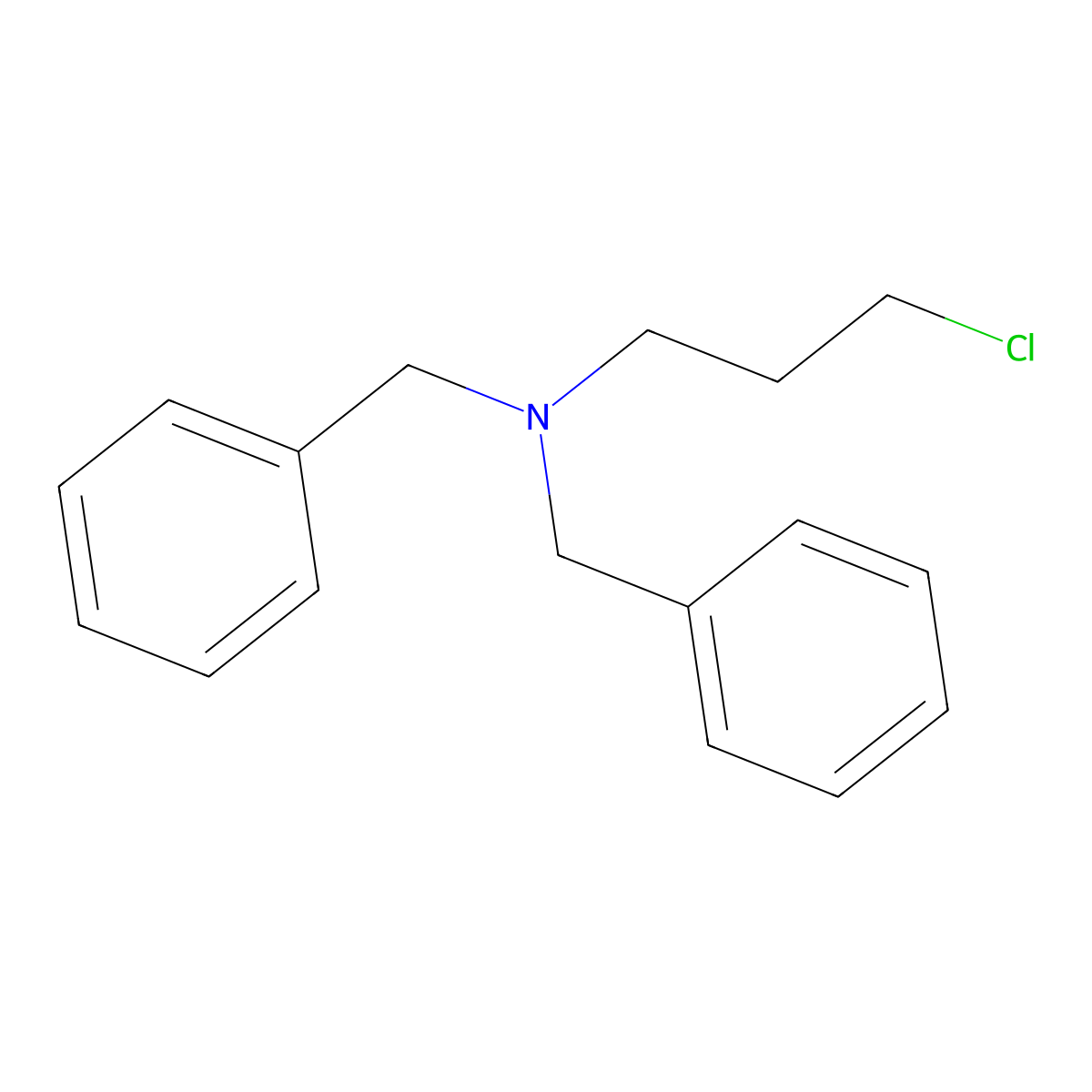 N,N-dibenzyl-3-chloropropan-1-amine molecular structure, CAS 16045-94-6