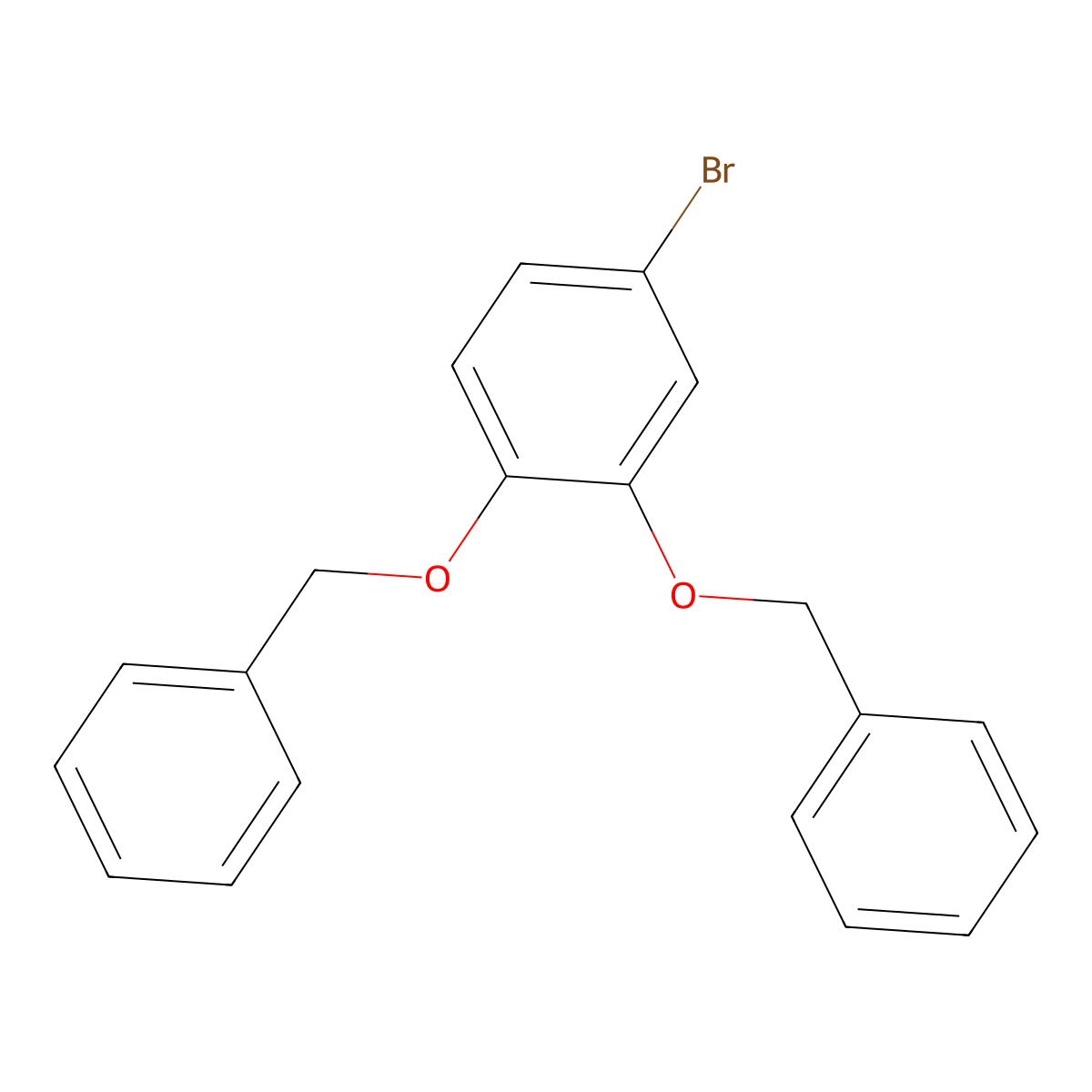1,2-Bis(benzyloxy)-4-bromobenzene molecular structure, CAS 16047-57-7