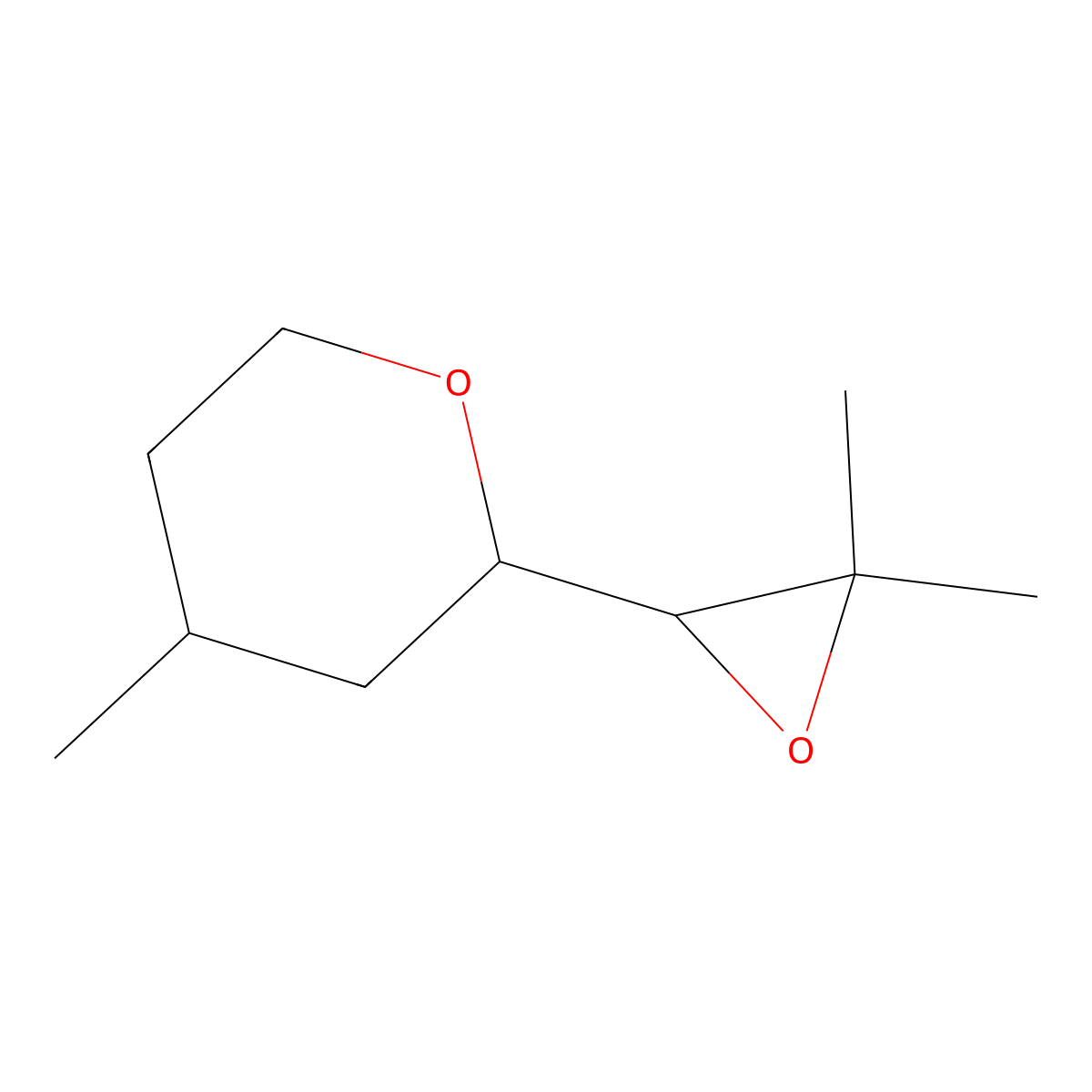 (4S)-2-(3,3-dimethyloxiran-2-yl)-4-methyloxane molecular structure, CAS 1604729-40-9