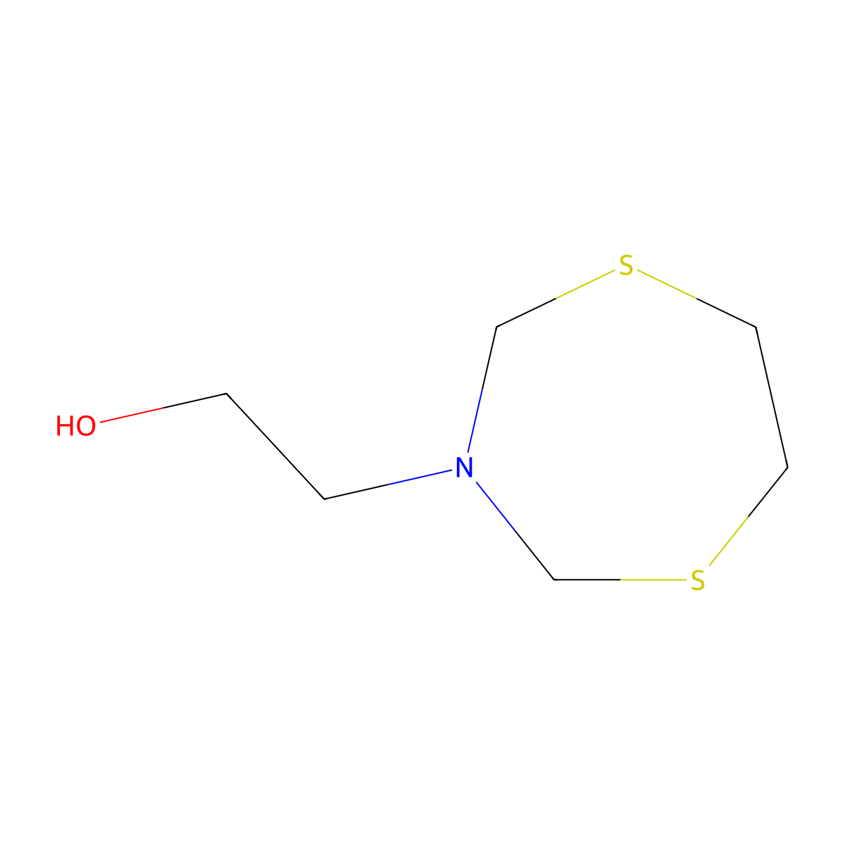 2-(1,5,3-Dithiazepan-3-yl)ethan-1-ol molecular structure, CAS 1604783-75-6