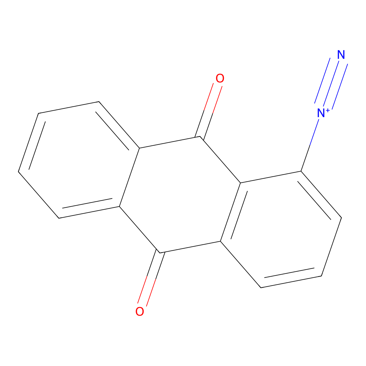9,10-Dihydro-9,10-dioxoanthracenediazonium molecular structure, CAS 16048-40-1