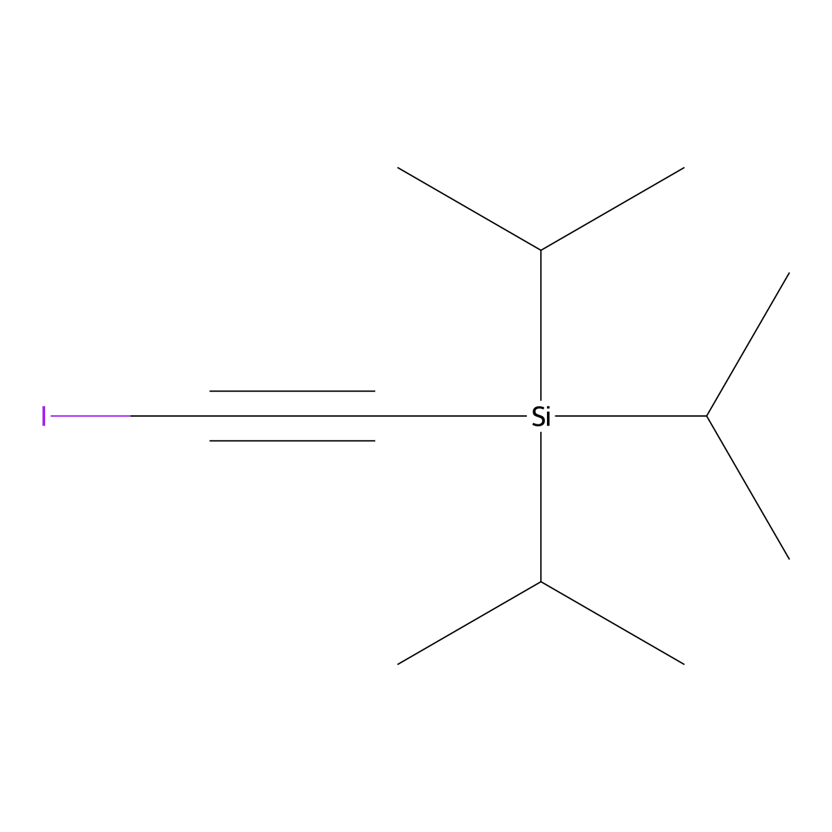 (Iodoethynyl)triisopropylsilane molecular structure, CAS 160481-43-6