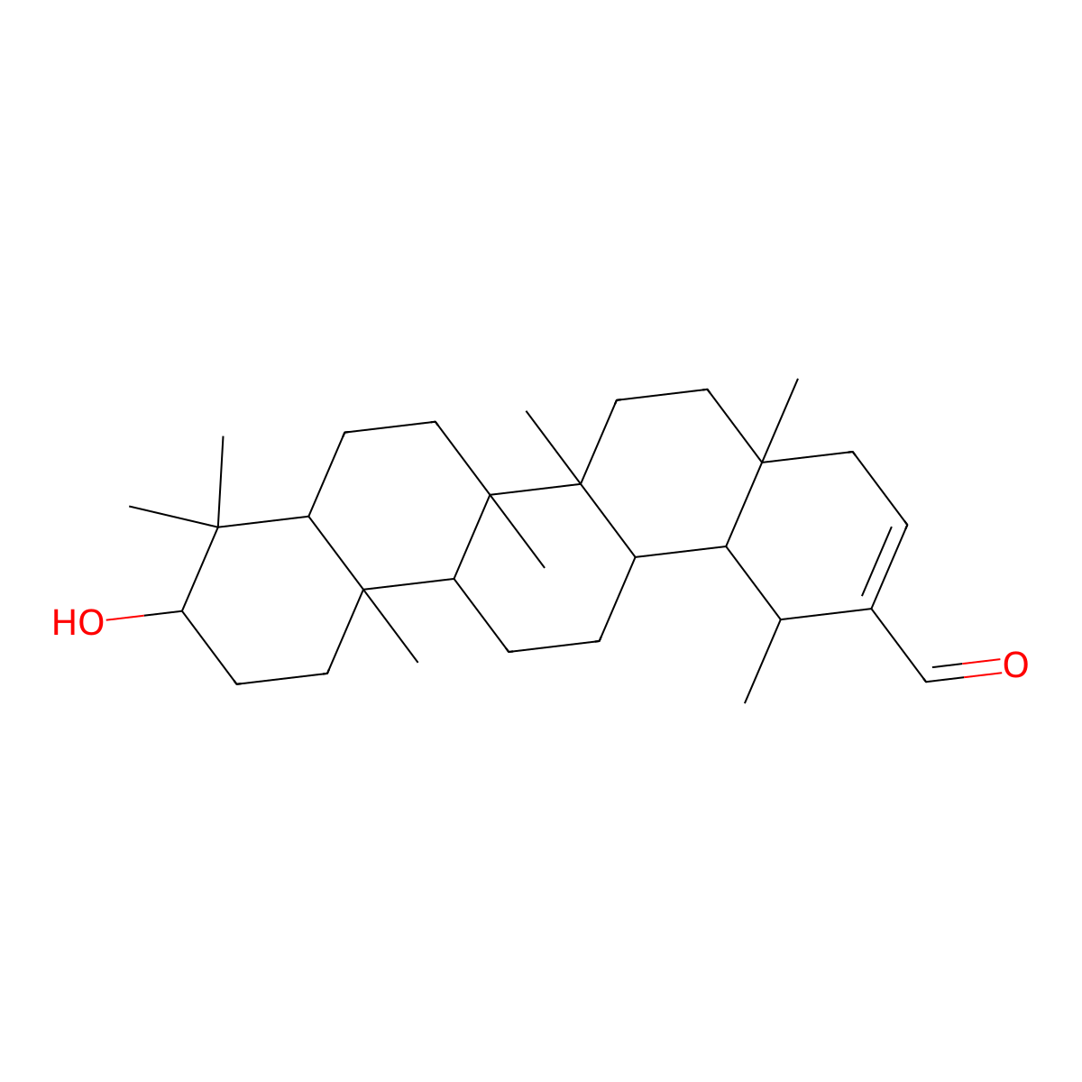 30-Oxopseudotaraxasterol molecular structure, CAS 160481-71-0