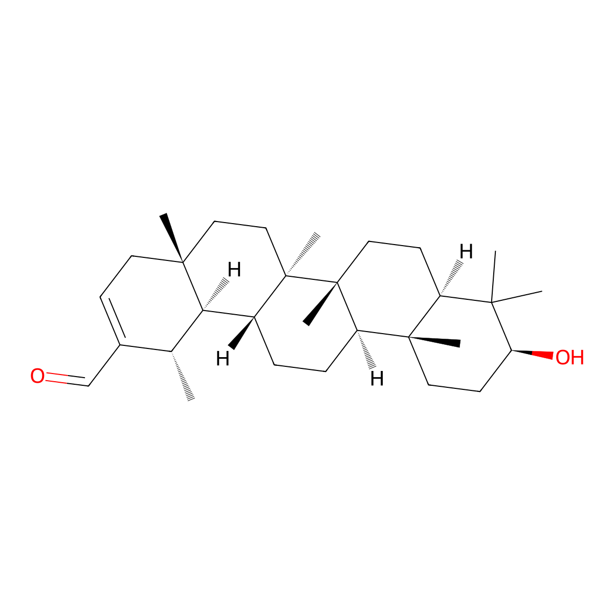 30-Oxopseudotaraxasterol molecular structure, CAS 160481-71-0