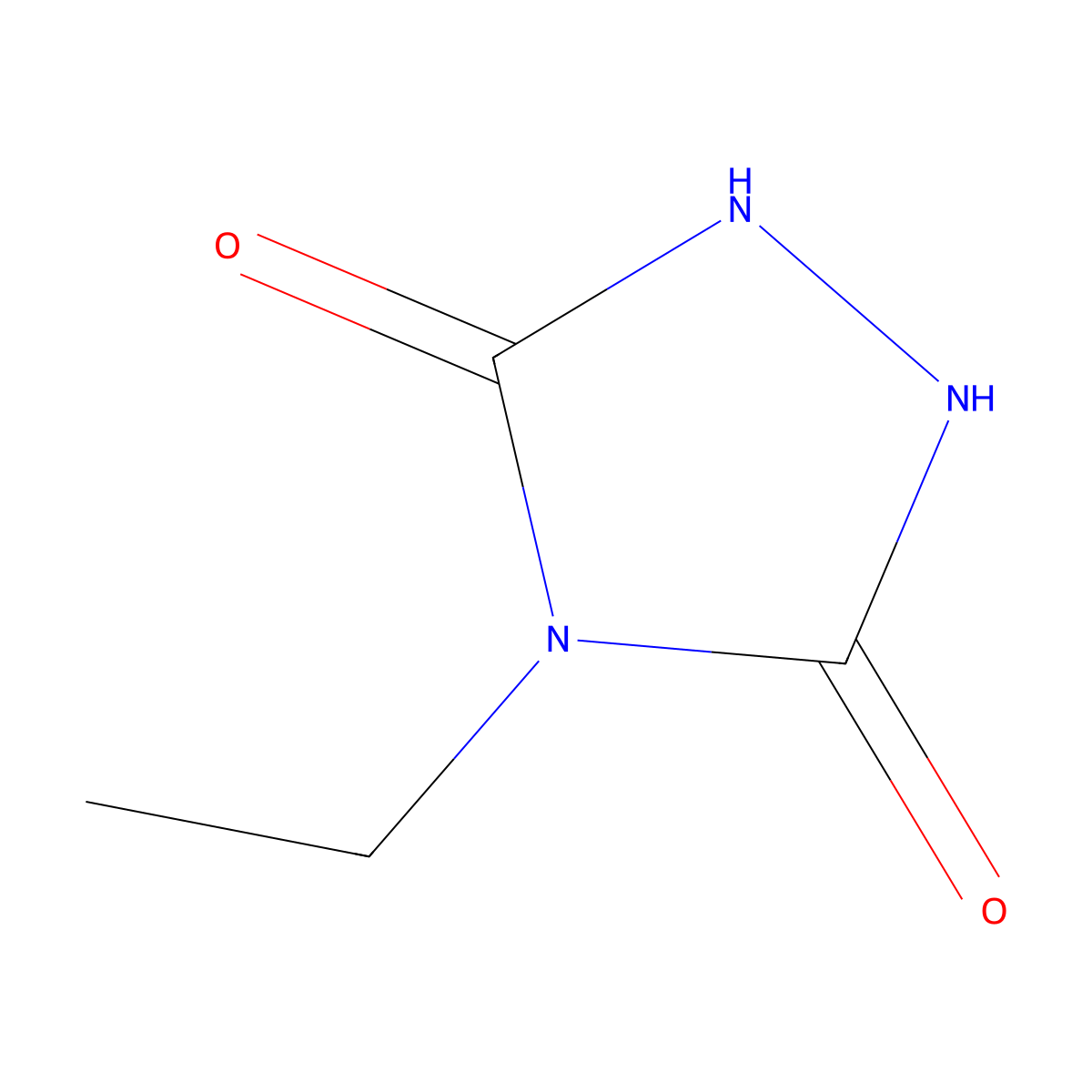 4-Ethyl-1,2,4-triazolidine-3,5-dione molecular structure, CAS 16050-65-0