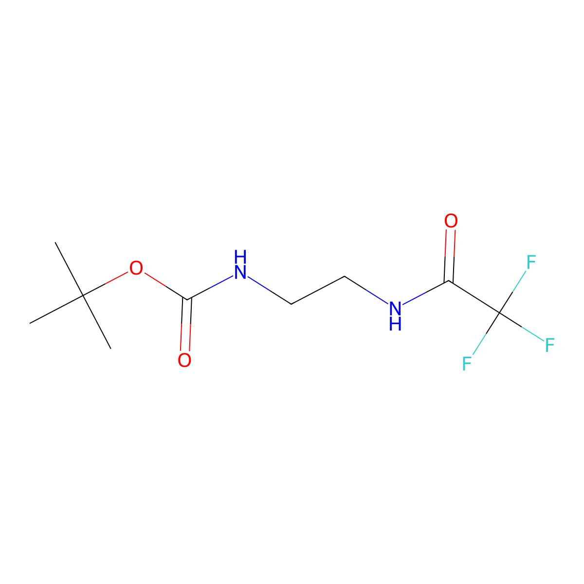 tert-Butyl [2-[(trifluoroacetyl)amino]ethyl]carbamate molecular structure, CAS 160502-09-0