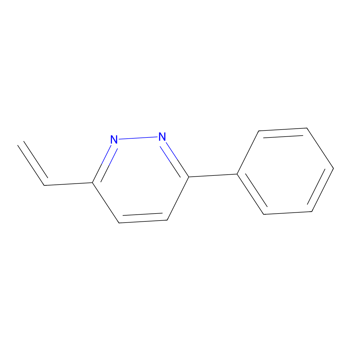 3-Ethenyl-6-phenylpyridazine molecular structure, CAS 160510-70-3