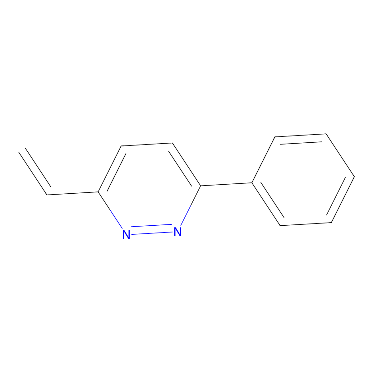 3-Ethenyl-6-phenylpyridazine molecular structure, CAS 160510-70-3