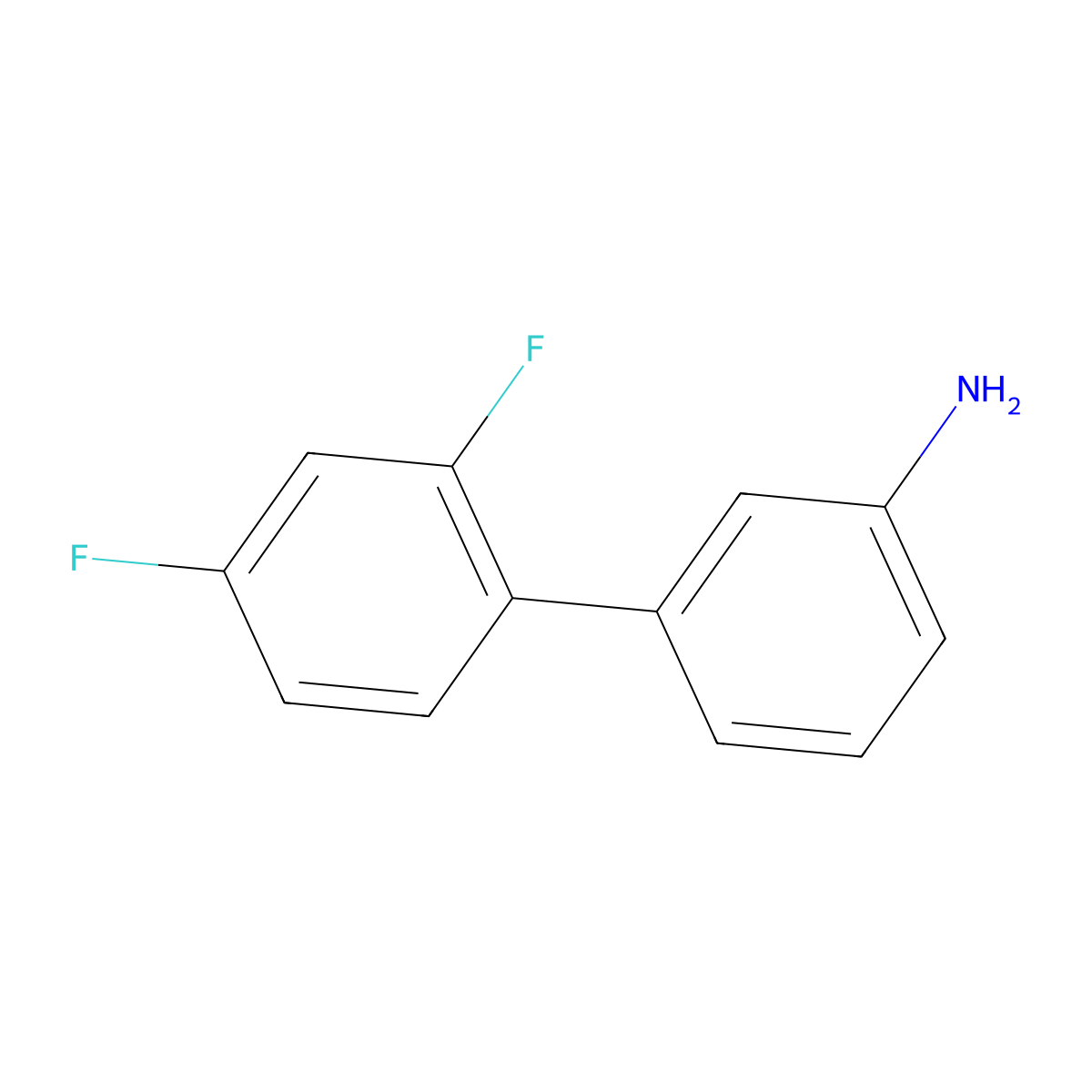 2',4'-Difluoro-[1,1'-biphenyl]-3-amine molecular structure, CAS 160521-67-5