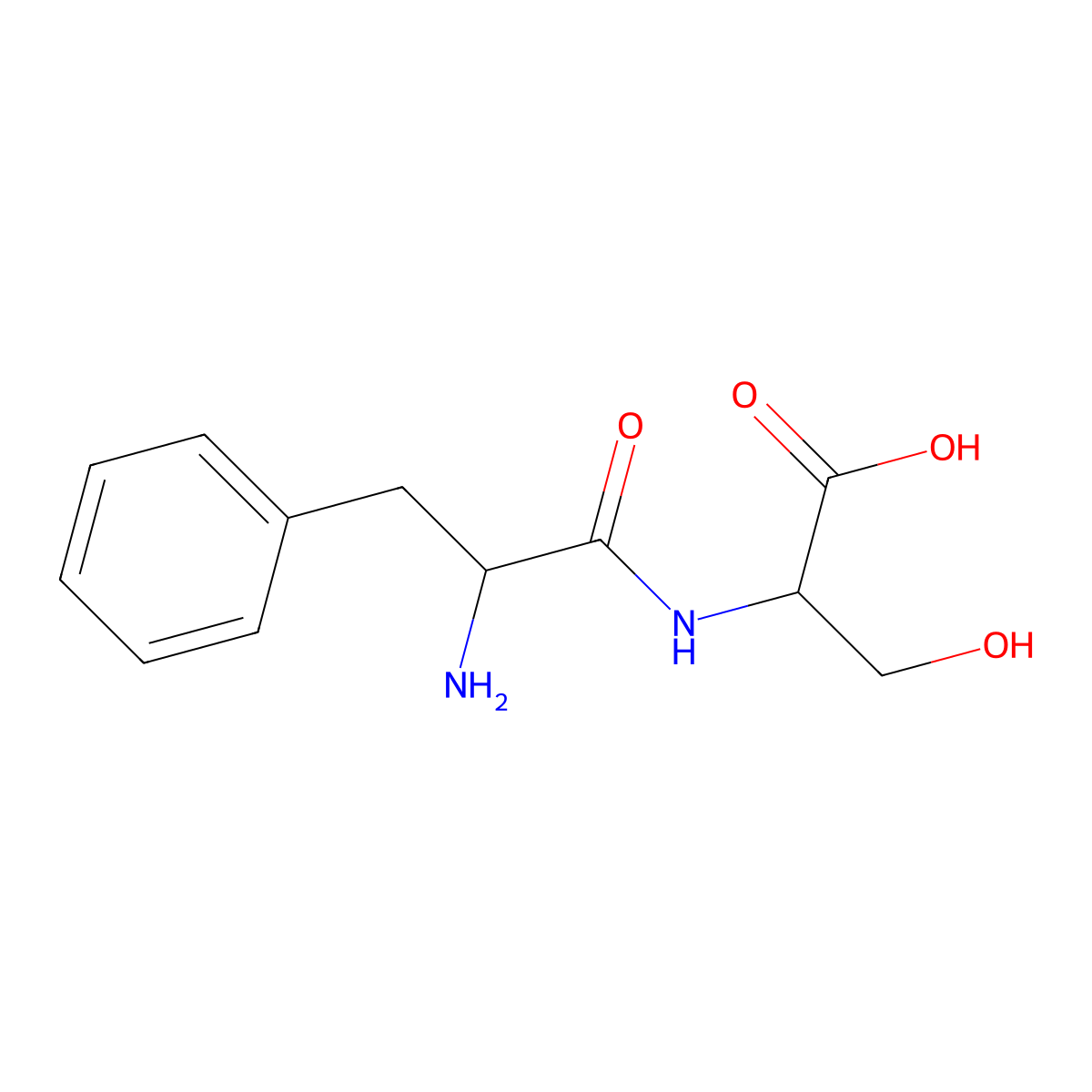 Phe-Ser molecular structure, CAS 16053-39-7