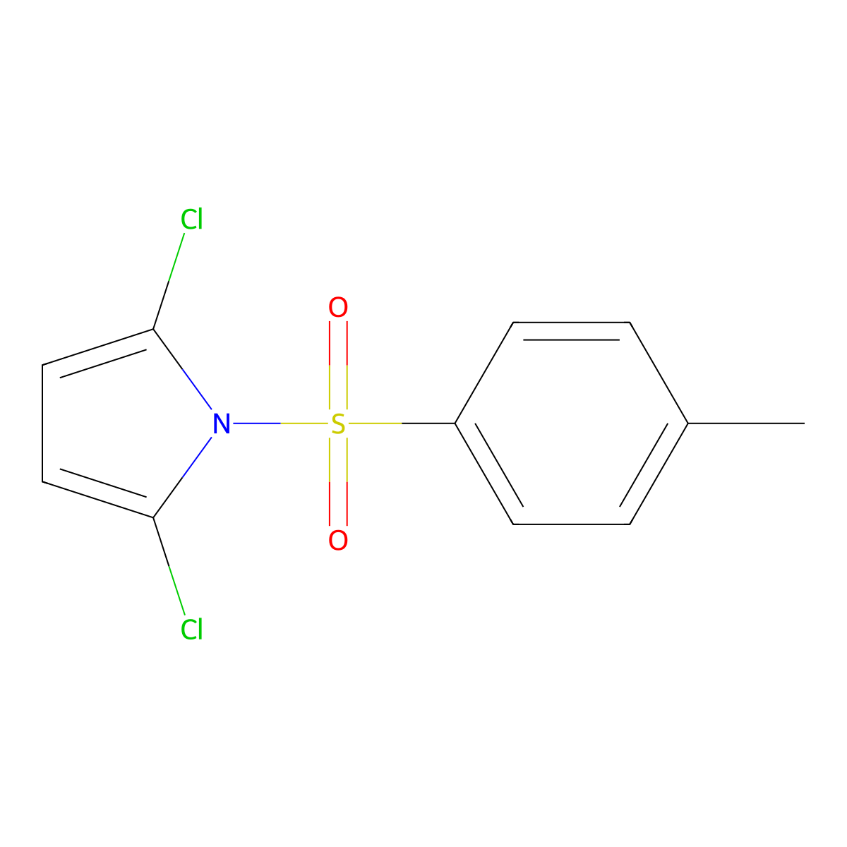 2,5-dichloro-1-tosyl-1H-pyrrole molecular structure, CAS 1605347-55-4