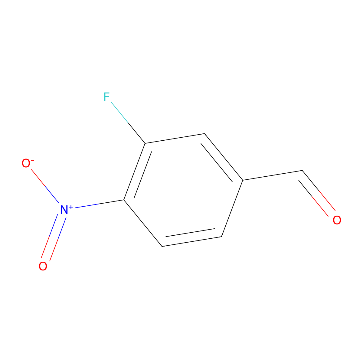 3-Fluoro-4-nitrobenzaldehyde molecular structure, CAS 160538-51-2