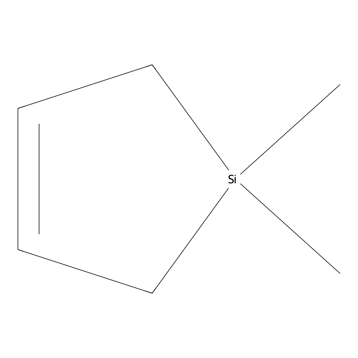 1,1-Dimethyl-1-silacyclo-3-pentene molecular structure, CAS 16054-12-9