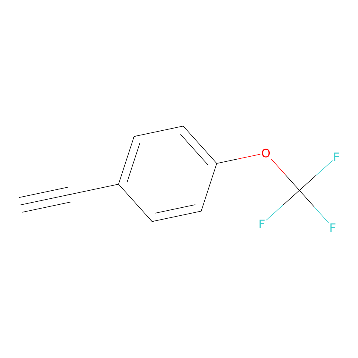 1-Ethynyl-4-(trifluoromethoxy)benzene molecular structure, CAS 160542-02-9