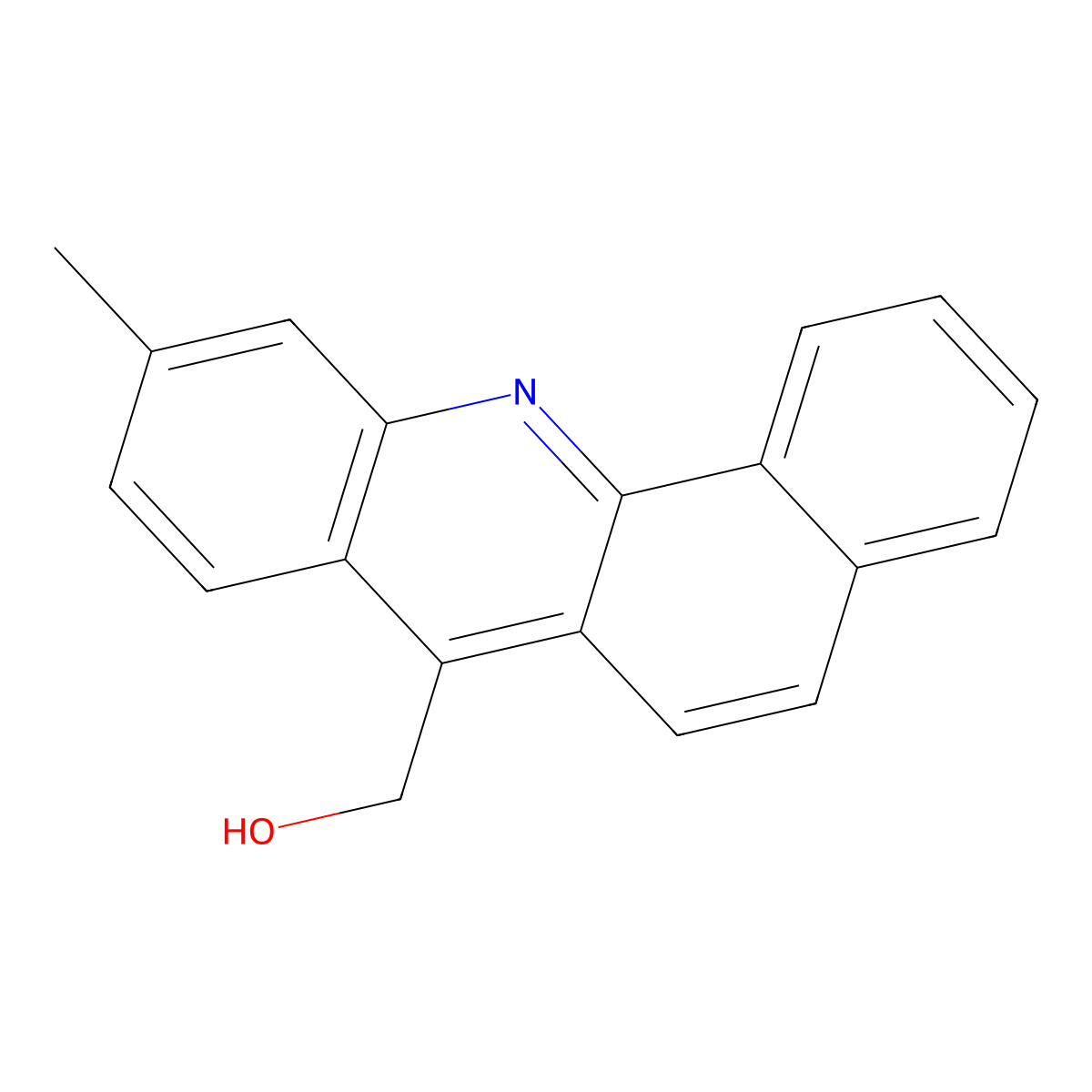 7-Hydroxymethyl-10-methylbenz(c)acridine molecular structure, CAS 160543-06-6