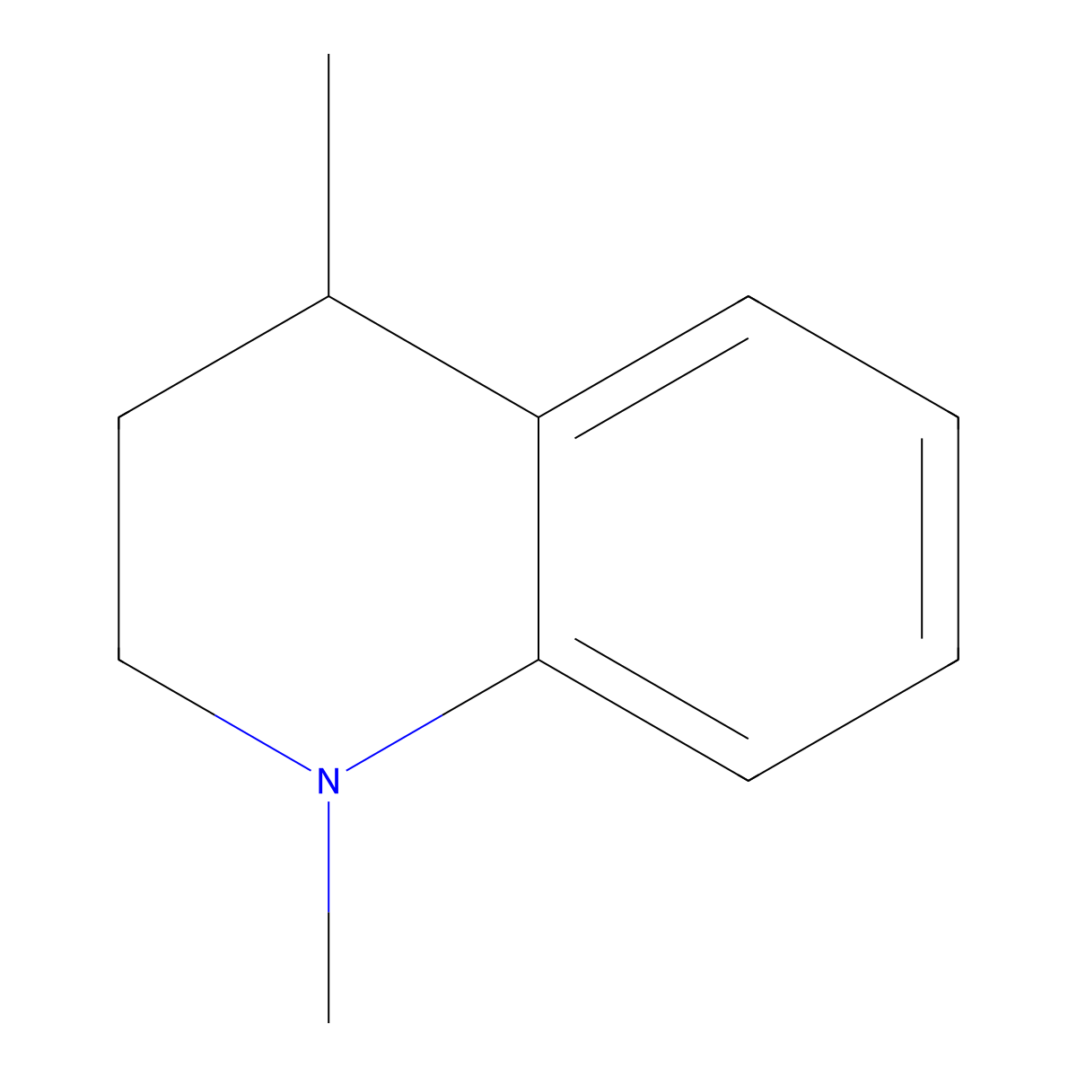 1,4-Dimethyl-1,2,3,4-tetrahydroquinoline molecular structure, CAS 16055-20-2