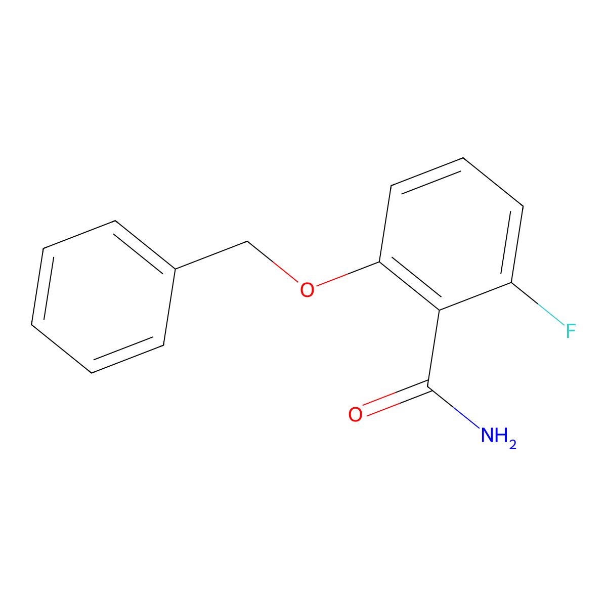2-Fluoro-6-(phenylmethoxy)benzamide molecular structure, CAS 160564-66-9