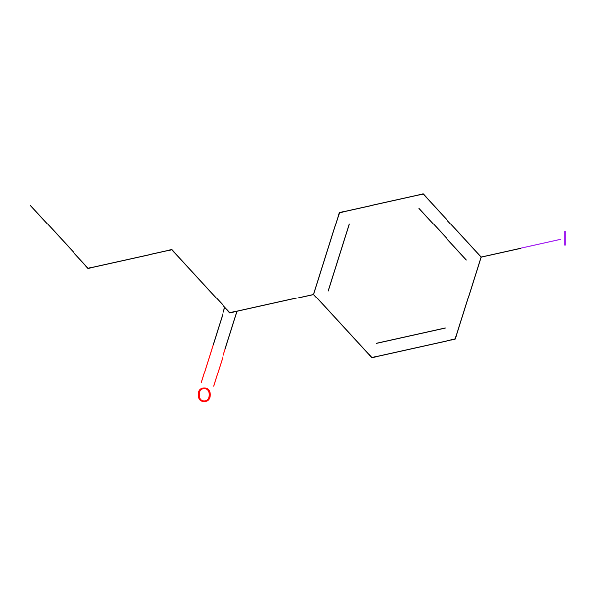 1-(4-Iodophenyl)butan-1-one molecular structure, CAS 160565-77-5