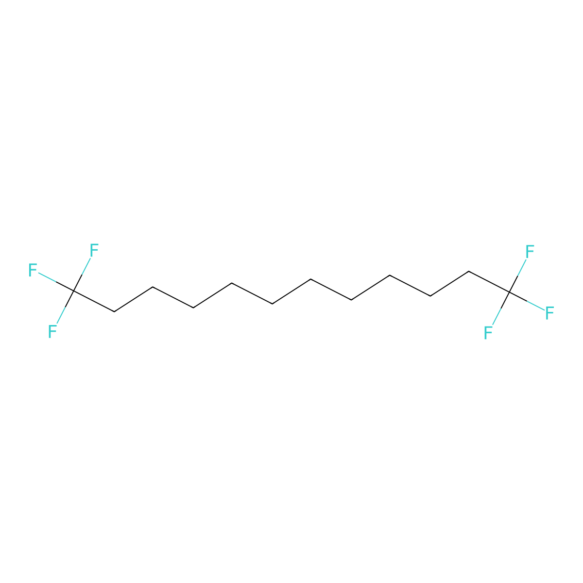 1,1,1,12,12,12-Hexafluorododecane molecular structure, CAS 16057-54-8
