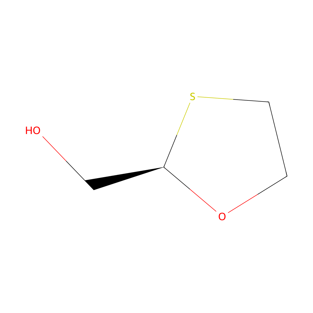 (R)-(1,3-Oxathiolan-2-yl)methanol molecular structure, CAS 160579-74-8