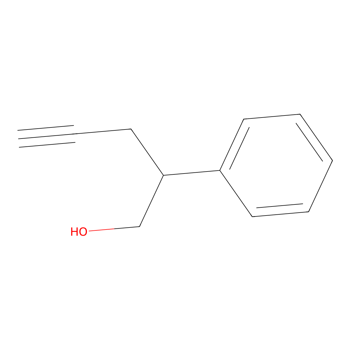 2-Phenylpent-4-yn-1-ol molecular structure, CAS 160580-78-9