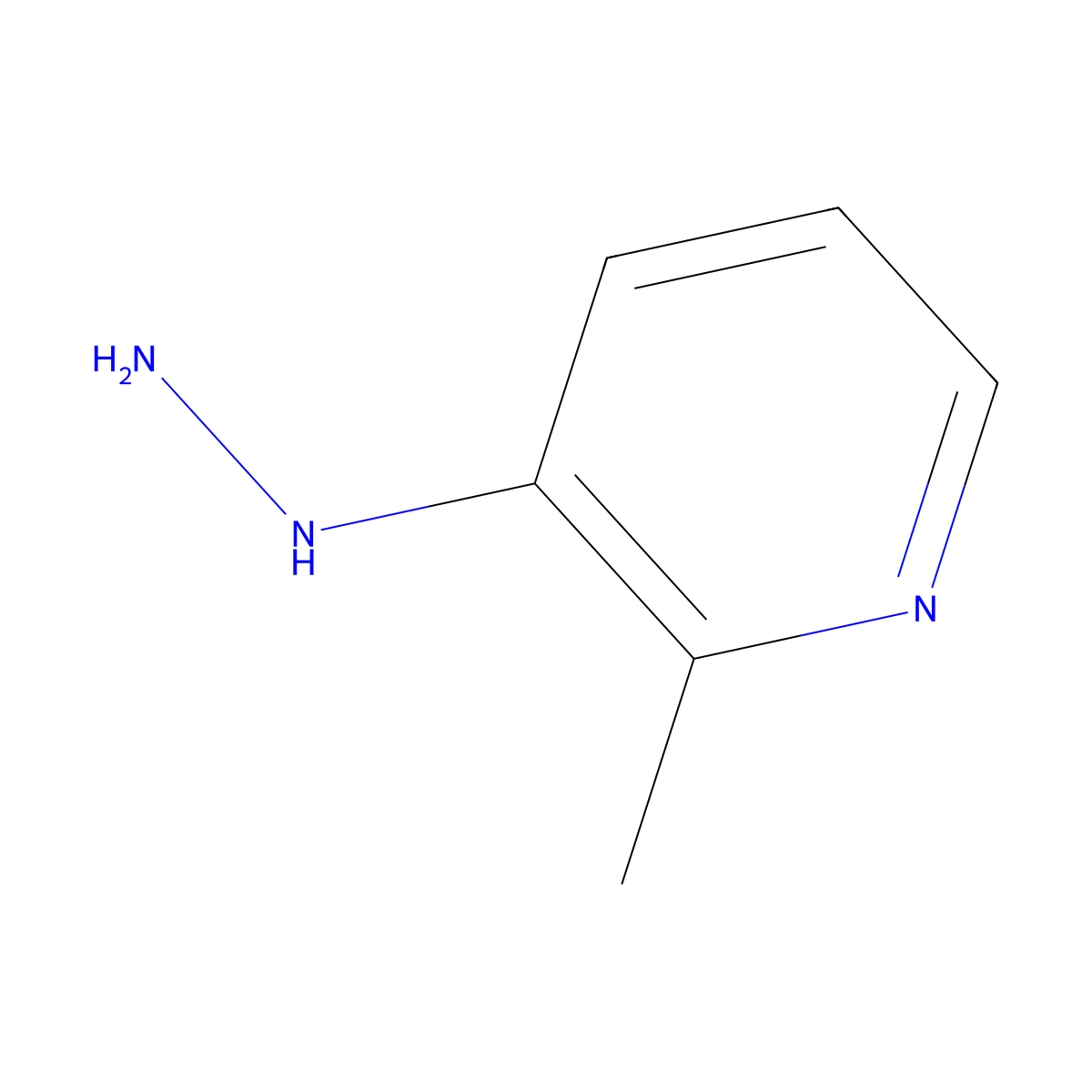 3-Hydrazinyl-2-methylpyridine molecular structure, CAS 160590-37-4