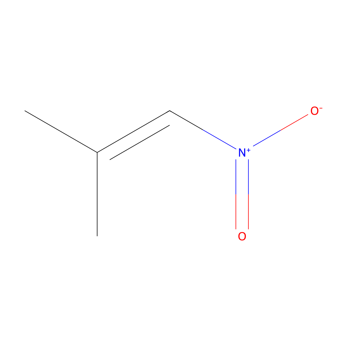 2-Methyl-1-nitroprop-1-ene molecular structure, CAS 1606-30-0
