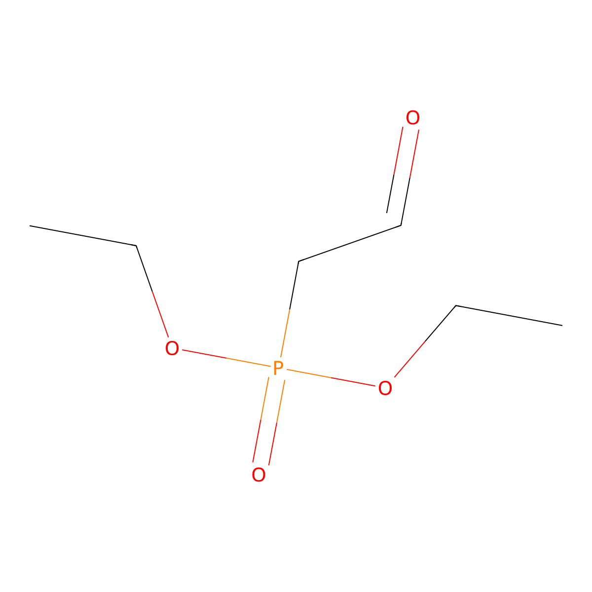 Diethyl (2-oxoethyl)phosphonate molecular structure, CAS 1606-75-3
