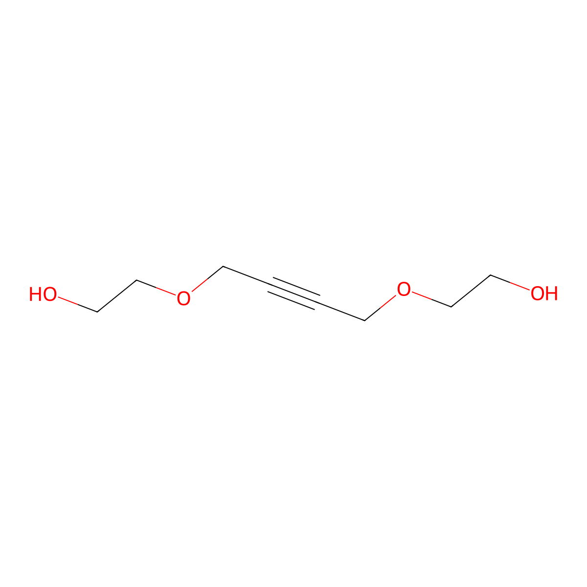 1,4-Bis(2-hydroxyethoxy)-2-butyne molecular structure, CAS 1606-85-5