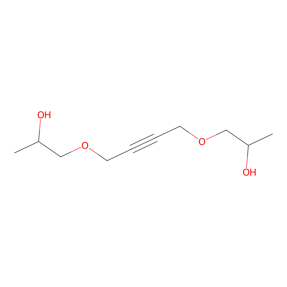 1,1'-(But-2-yne-1,4-diylbis(oxy))bispropan-2-ol molecular structure, CAS 1606-87-7