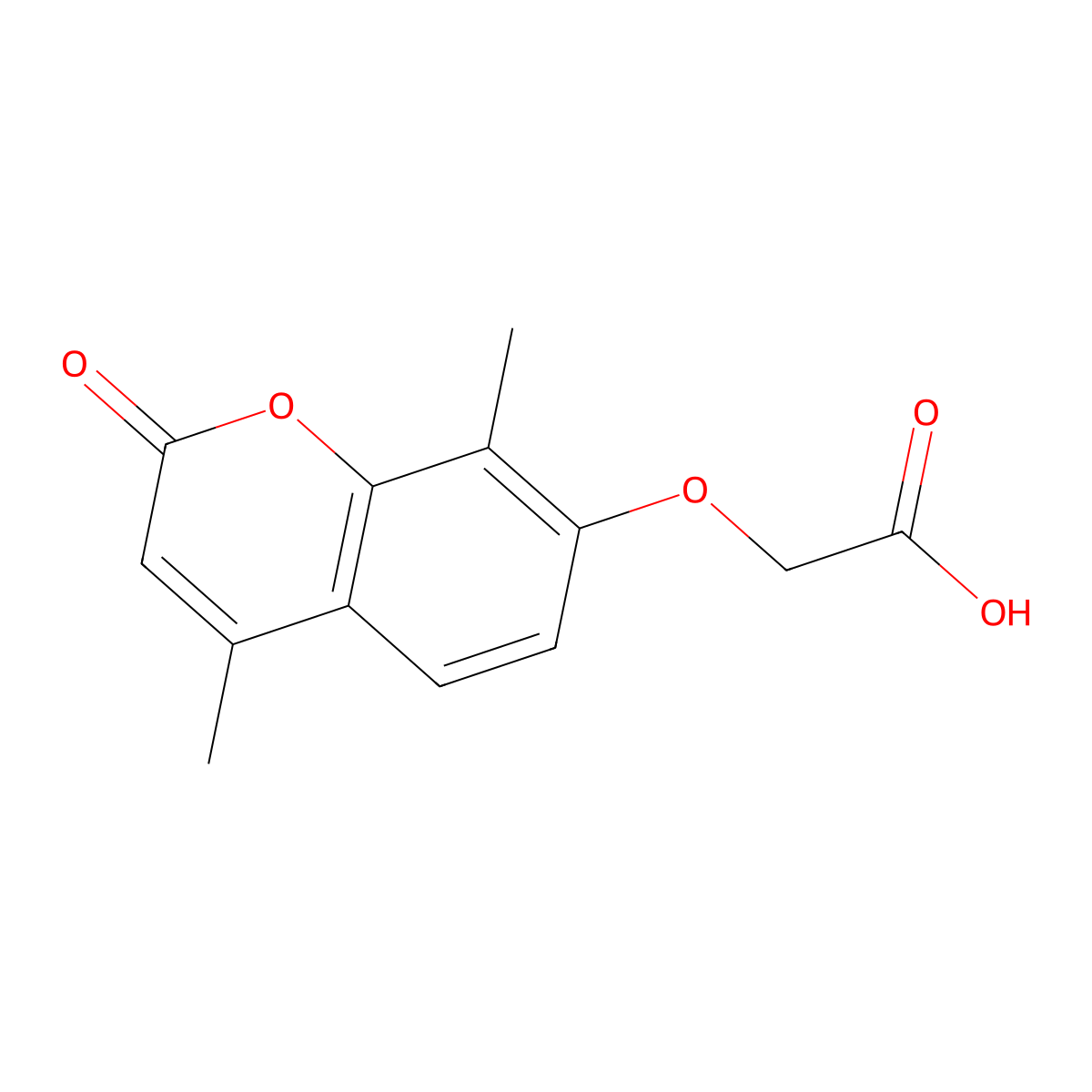 2-[(4,8-dimethyl-2-oxo-2H-chromen-7-yl)oxy]acetic acid molecular structure, CAS 160600-35-1