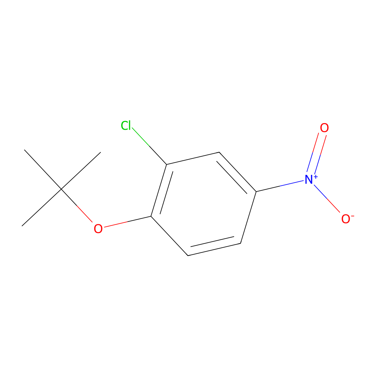 1-(Tert-butoxy)-2-chloro-4-nitrobenzene molecular structure, CAS 160617-85-6
